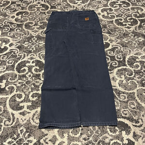 Men's Carhartt Navy Cargo Pants Waist 38